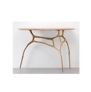 Modern Living Room Furniture Gold <b>Frame</b> Decorative Console Hall Table Stainless Steel Marble Top Golden <b>White</b> Marble Top - Product Image 6