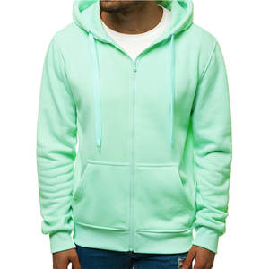 Ropa de calle de alta calidad, venta al por mayor, sudadera con cremallera completa, moda unisex, sudadera con cremallera de peso pesado en blanco - Product Image 4