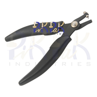 Pince de poinçon de qualité 1.5mm avec poignées en plastique à ressort de longueur totale de 140mm pour circlip en métal outil de perforation de bijoux