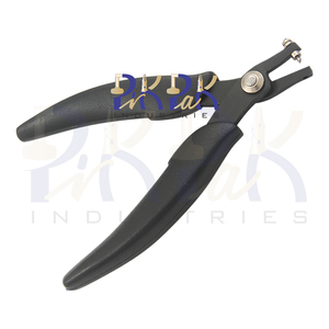 Alicates perforadores de 1,5mm de grado Diy con mangos de plástico de resorte de longitud Total de 140mm para circlip de Metal, herramienta perforadora de joyería - Product Image 4