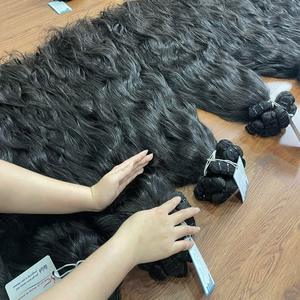 Vietnam Vierge Cuticule Intact Remy Cheveux Bundle Non Transformé Double Trame En Vrac Nouveau Cru Compétitif Extensions De Cheveux Humains - Product Image 5