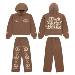 Vêtements de sport pour adultes, survêtement, sweat-shirt athlétique, jogging, tissu extensible décontracté, couleur personnalisée, fabricant en gros de haute qualité - Product Image 1