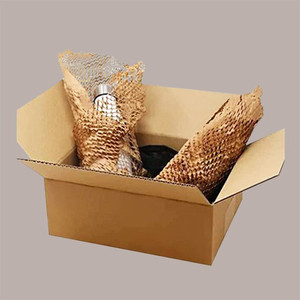 Set of 2 Avana Honeycomb Paper Rolls <b>Protective</b> & <b>Cushioning</b> <b>Material</b> with Dispenser for Packaging - Product Image 5