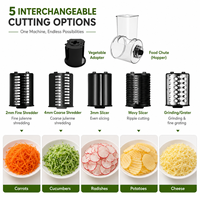 Hachoir Électrique Multifonctionnel et Hachoir à Viande, Embotteuse à Saucisses, Trancheuse à Légumes, Robot Culinaire pour la Maison et la Restauration - Vente Chaude