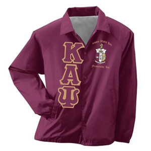 Veste coupe-vent vintage de bonne qualité avec logo personnalisé brodé de lettres grecques pour les vêtements Alpha Psi Delta Chi Xi Beta - Product Image 2
