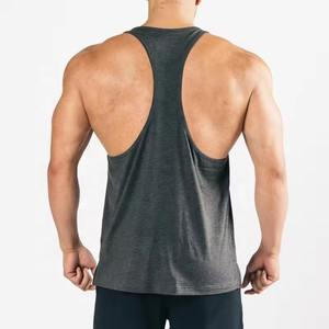 Débardeur de gymnastique décontracté pour hommes Nouveau design Séchage rapide Vêtements actifs Chemise de sport de remise en forme avec technique cirée T-shirt en bambou ciré - Product Image 5