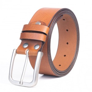 Cinturón de Cuero Vintage Hecho a Mano para Hombre, Diseño Sólido con Hebilla Resistente y Cuero Auténtico de Alta Calidad que Envejece con Belleza - Product Image 1