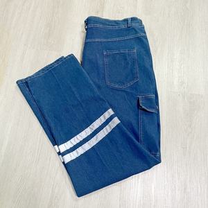 Customizable HI-VIS Corduroy Construction Safety <b>Work</b> <b>Pants</b> for Men Lightweight Elastic Waist High-Waist <b>Cargo</b> Reasonable Price - Product Image 3