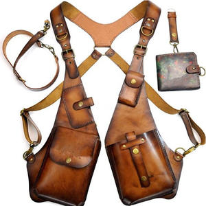 Kaidi Cross-border Medieval Steampunk Retro Ailes en cuir véritable avec bandoulière - Product Image 1