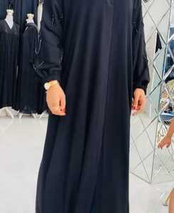 Abayas élégantes et modestes brodées à la main pour femmes, robes traditionnelles formelles de Dubaï, tissu respirant - Product Image 2