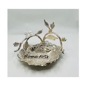 Bol à chocolats en métal martelé de couleur or de qualité supérieure bol à chocolat de bonbons de forme ronde en Inde - Product Image 3