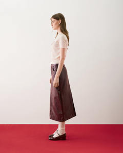 Suéter de Punto Casual de Algodón para Mujer, Cuello Redondo, Corte Regular, Manga Corta, Estampado 3D, Antiarrugas, con Brillo, para Todas las Temporadas - Product Image 6