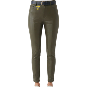 Pantalones de Cuero Transpirables para Mujer SANDRA TRADERS, de Secado Rápido, Alta Calidad, Bajo MOQ, Servicio OEM, Logotipo Personalizado - Product Image 1