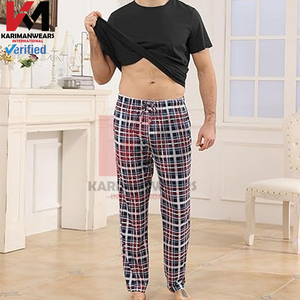 Conjunto de Pijama a Cuadros para Hombre, Ropa de Dormir Suave y Ligera, Camisa de Manga Larga, Pantalones Largos, Conjunto de Salón con Bolsillos, Ropa de Noche - Product Image 2