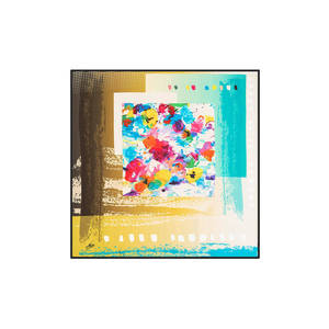 Cotton Fashion Square Scarf in Beige - Product Image 1