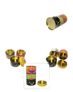 Innovative Halloween Three-layer Tinplate Box for Candy Cookies & <b>Chocolate</b> Packaging with Customizable Options - Product Image 3