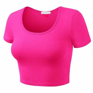 เสื้อครอปสำหรับผู้หญิงวัสดุทนทานกันรอยยับสำหรับผู้หญิงเสื้อครอปสไตล์ใหม่ล่าสุด - Product Image 4