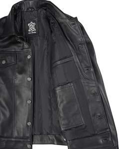 Chaqueta de Cuero para Hombre - Chaquetas de Cuero Vintage de Piel de Cordero Auténtica para Hombre - Product Image 5