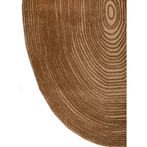 พรมทอมือลายทางสีทอง ผลิตจากขนสัตว์และใยวิสโคส รูปทรงสี่เหลี่ยมผืนผ้า ขนาด 4 เมตร สำหรับทางเข้าบ้าน ห้องนอน พื้นห้อง หนา 10 มม. รุ่น TNQ-1210 - Product Image 4