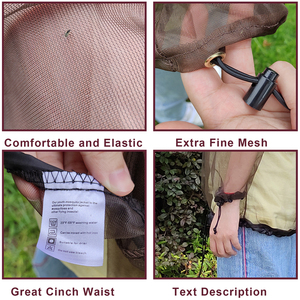 Không-nhìn Thấy-UM lưới thanh niên muỗi áo khoác, M & L siêu nhẹ, giữ an toàn mát mẻ, Bảo vệ UV 11e-mj004 (B07) - Product Image 4