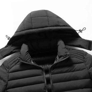 Manteau bouffant à capuche détachable pour hommes coupe extérieure personnalisée de bonne qualité coupe-vent veste bouffante pour hommes - Product Image 6