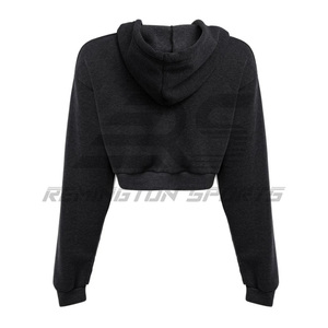 Dernier style en vrac quantité professionnel fabrique haut court t-shirt | T-shirt à manches longues et col rond pour femmes - Product Image 2