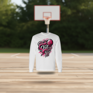 Maglietta a Maniche Lunghe Rosa per la Consapevolezza sul Cancro al Seno, Stile Giocatore di Basket, per Coppie - Prodotto Promozionale - Product Image 3