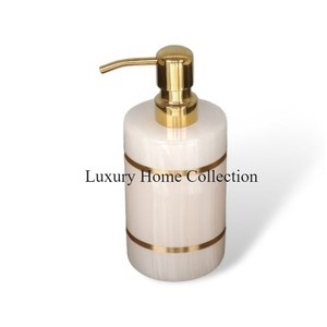 ขวดเครื่องจ่ายสบู่โลหะพร้อมฝาหวายทรงกลมรูปทรงกระบอกขวดมีสไตล์สวยงามทำด้วยมือ - Product Image 6