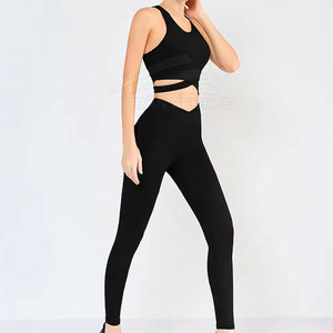 Vente directe d'usine Prix de gros Ensemble de yoga pour femme Ensemble de yoga pour femme taille haute fait des meilleurs matériaux - Product Image 1
