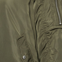 Chaqueta Bomber de Invierno para Mujer, Reversible, Transpirable, con Cierre, Ecológica, Resistente al Viento, Talla Grande, Multicolor, Satén, Nailon, Secado Rápido, con Logotipo