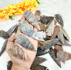 หัวลูกศรอาเกตอินเดียขายส่ง ขนาด 1 นิ้ว หัวลูกศรอาเกตอินเดียทำมือสำหรับขาย - Product Image 6