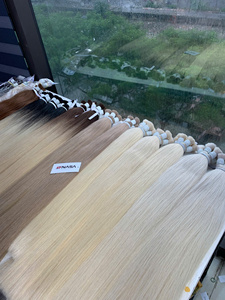 Top Trending Vietnamese Virgin Hair Extensions Tangle-Free Natural Wavy Soft Silky Touch Super Double Drawn <b>Bleached</b> Hair - Product Image 6