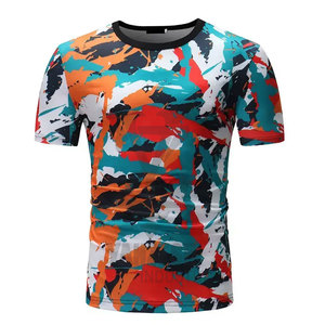T-shirts tricotés de haute qualité pour hommes, 220 grammes, motif uni, manches courtes, anti-rétrécissement, respirants, en coton/fibre de bambou, service OEM - Product Image 6