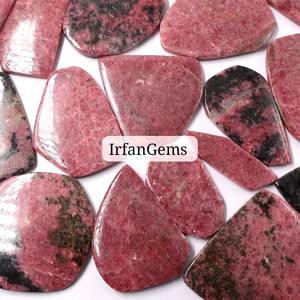 Lote al por Mayor de Rodonita Natural 100% en Rodajas de Diferentes Formas, Cristal de Rodonita Fina para Joyería, Piedra Preciosa Suelta - Product Image 2