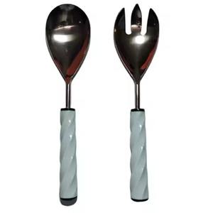 ชุดจานชามสลัดส้อมเครื่องใช้บนโต๊ะอาหารฟรีทำจากสเตนเลสสตีล - Product Image 1