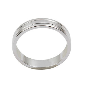 Simple design wholesale classic band 925 sterling silver <b>plain</b> band wedding <b>ring</b> for men's accessories jewellery - Product Image 4