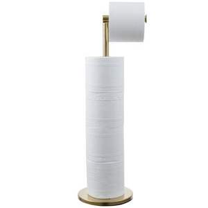 Distributeur de papier toilette en métal au design classique, porte-rouleau de papier doré pour la décoration de la salle de bain à la maison et à l'hôtel, fait à la main en vrac - Product Image 3