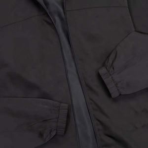 Veste coupe-vent réversible de haute qualité pour hommes, légère, respirante, en toile, à capuche, grande taille, été, imperméable, fermeture éclair - Product Image 2