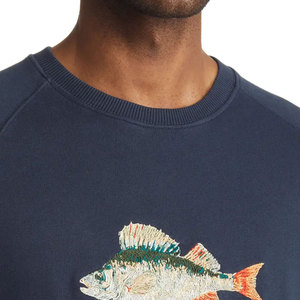 El mejor proveedor Diseña tu propio logotipo Sudadera bordada para hombre Sudadera de tendencia superior para hombre en color sólido - Product Image 6