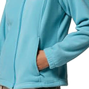 Respirant OEM impression personnalisée vêtements de rue à la mode col rabattu vêtements d'hiver veste polaire de style décontracté pour les femmes - Product Image 3