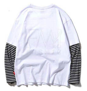 Gym Causal Coton Sports Plus Size Plain Men T-Shirts For Custom Pattern Full Sleeve Double Layer Long Sleeve T-Shirts - Product Image 2