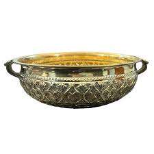 Latón tradicional metal Urli Diya para decoración del hogar diseñador Urli para boda Metal Craft Urli para Diwali regalos al por mayor - Product Image 5