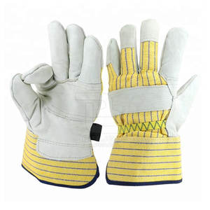 Gants de travail de sécurité industrielle en cuir respirant de qualité supérieure - Product Image 4