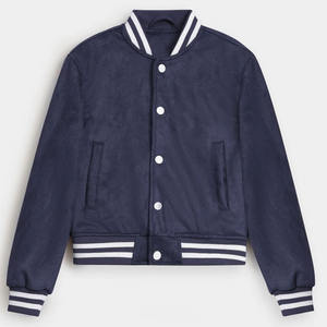 แจ็กเก็ตเบสบอลคอปกตั้งสไตล์ใหม่สำหรับฤดูหนาวเสื้อโค้ทขนสัตว์เสื้อแจ็คเก็ตลำลองปักลายการ์ตูน XS ODM - Product Image 1