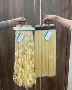 Paquetes de cabello virgen Rubio vietnamita 613 Extensiones de cabello ondulado natural Precio de fábrica Tejido de cabello - Product Image 1