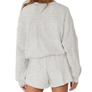 Conjunto Deportivo de Invierno para Hombre 2026, Talla Grande, Manga Larga, Informal, Top y Pantalones Cortos, 2 Piezas, Traje para Correr - Product Image 5