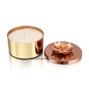 Métal de la meilleure qualité fait Unique Look attrayant Designer luxe bougie pot Table de mariage pièce maîtresse accessoires de l'Inde - Product Image 5