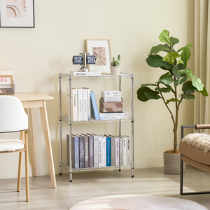 MZG Small 750 lbs 3 Tier Storage <b>Shelves</b> <b>Wire</b> Mesh Shelving Unit Standing Metal Utility Rack Narrow <b>Wire</b> Rack for Bedroom - Product Image 4