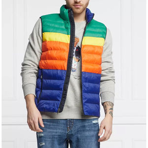 Chaqueta de invierno OEM para hombre estilo callejero cuello alto talla grande al aire libre cálido sin mangas Puffer brillante acolchado caliente invierno - Product Image 3