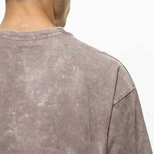 100% ropa informal de alta calidad para hombres, camisetas de lavado ácido, producto más vendido, camisetas ligeras de lavado ácido para hombres - Product Image 5